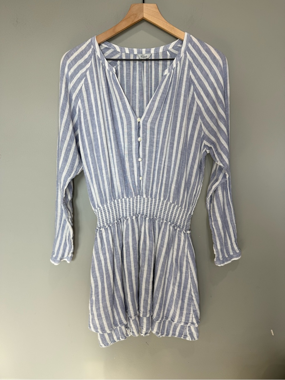 Rails Jasmine Rhône Stripe Blue Dress Size large